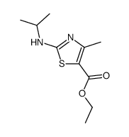 2-isopropylamino-4-methyl-thiazole-5-carboxylic acid ethyl ester Structure