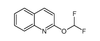 2-(Difluoromethoxy)quinoline结构式