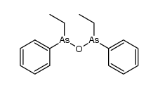 1,3-diethyl-1,3-diphenyl-diarsoxane结构式