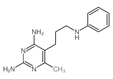 2,4-Pyrimidinediamine,6-methyl-5-[3-(phenylamino)propyl]- structure