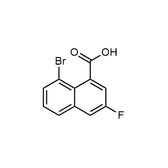 8-Bromo-3-fluoro-naphthalene-1-carboxylicacid Structure