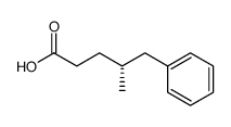 (R)-4-Methyl-5-phenylvaleric acid结构式