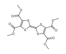 2,3,6,7-tetramethoxycarbonyl-tetrathiafulvalene结构式