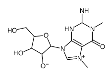 1,7-dimethylguanosine Structure