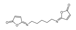 N,N'-Bis[(5Z)-2,5-dihydro-2-oxofuran-5-ylidene]-1,5-pentanediamine结构式