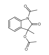 1-acetyl-3-methyl-2-oxoindolin-3-yl acetate Structure