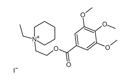 2-(1-ethylpiperidin-1-ium-1-yl)ethyl 3,4,5-trimethoxybenzoate,iodide Structure