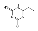 4-氯-6-乙基-1,3,5-三嗪-2-胺结构式
