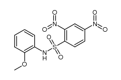 N-(2-methoxyphenyl)-2,4-dinitrobenzenesulfonamide结构式