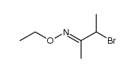 3-bromo-butan-2-one O-ethyl-oxime Structure