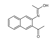 N-(3-acetylnaphthalen-2-yl)acetamide Structure
