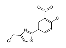 4-(Chloromethyl)-2-(4-chloro-3-nitrophenyl)thiazole结构式