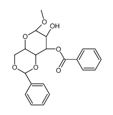 METHYL-3-O-BENZOYL-4,6-O-BENZYLIDENE-ALPHA-D-GLUCOPYRANOSIDE Structure