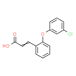 3-[2-(3-Chlorophenoxy)phenyl]acrylic acid结构式