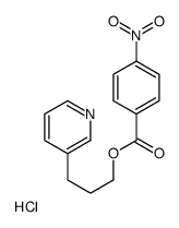3-pyridin-3-ylpropyl 4-nitrobenzoate,hydrochloride Structure