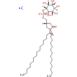 1,2-dipalmitoyl-sn-glycero-3-phospho-(1''-myo-inositol) (ammonium salt) Structure