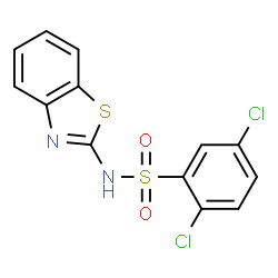N-(1,3-Benzothiazol-2-yl)-2,5-dichlorobenzenesulfonamide结构式