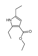 2,5-Diethyl-1H-pyrrole-3-carboxylic acid ethyl ester structure