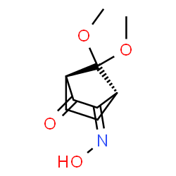 Bicyclo[2.2.1]heptane-2,3-dione, 7,7-dimethoxy-, monooxime, (1R,4S)- (9CI) picture