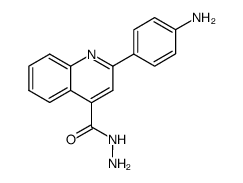 2-(4-amino-phenyl)-quinoline-4-carboxylic acid hydrazide结构式
