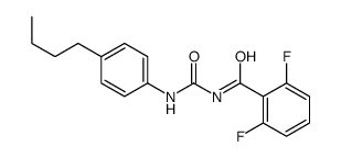 N-[(4-butylphenyl)carbamoyl]-2,6-difluorobenzamide结构式