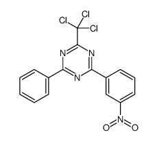 2-(3-nitrophenyl)-4-phenyl-6-(trichloromethyl)-1,3,5-triazine Structure