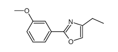 Oxazole, 4-ethyl-2-(3-methoxyphenyl)- (9CI) Structure