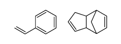 4,7-Methano-1H-indene, 3a,4,7,7a-tetrahydro-, polymer with ethenylbenzene结构式