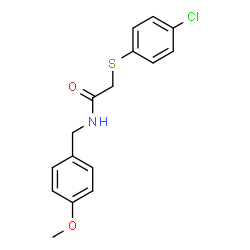 2-[(4-CHLOROPHENYL)SULFANYL]-N-(4-METHOXYBENZYL)ACETAMIDE picture