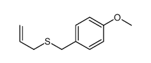 1-methoxy-4-(prop-2-enylsulfanylmethyl)benzene Structure