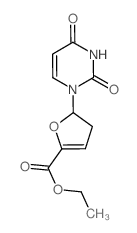 ethyl 2-(2,4-dioxopyrimidin-1-yl)-2,3-dihydrofuran-5-carboxylate结构式