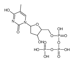 [hydroxy-[[3-hydroxy-5-(5-methyl-2,4-dioxopyrimidin-1-yl)oxolan-2-yl]methoxy]phosphoryl] phosphono hydrogen phosphate Structure