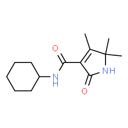 1H-Pyrrole-3-carboxamide,N-cyclohexyl-2,5-dihydro-4,5,5-trimethyl-2-oxo-结构式