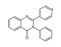 3-Phenyl-2-(4-pyridyl)-4(3H)-quinazolinone结构式