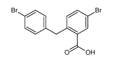 5-Brom-2-(4-brombenzyl)-benzoesaeure Structure