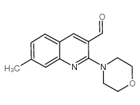 7-甲基-2-吗啉-4-基-喹啉-3-甲醛结构式