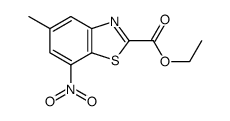 ethyl 5-methyl-7-nitro-1,3-benzothiazole-2-carboxylate Structure