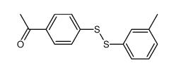 m-Tolyl-p-acetylphenyldisulfid结构式