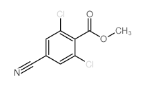 Methyl 2,6-dichloro-4-cyanobenzoate structure