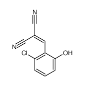 2-[(2-chloro-6-hydroxyphenyl)methylidene]propanedinitrile结构式