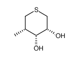 (3R,4R,5S)-3,4-dihydroxy-5-methylthiane结构式