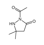 2-acetyl-5,5-dimethylpyrazolidin-3-one结构式