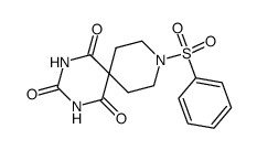 9-benzenesulfonyl-2,4,9-triaza-spiro[5.5]undecane-1,3,5-trione Structure
