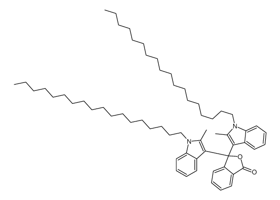 3,3-bis(2-methyl-1-octadecylindol-3-yl)-2-benzofuran-1-one结构式