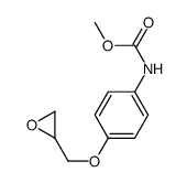 methyl N-[4-(oxiran-2-ylmethoxy)phenyl]carbamate Structure