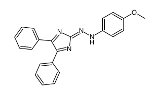 N-[(4,5-diphenylimidazol-2-ylidene)amino]-4-methoxyaniline结构式
