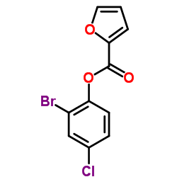 2-Bromo-4-chlorophenyl 2-furoate Structure