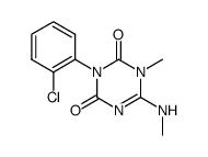 3-(2-chloro-phenyl)-1-methyl-6-methylamino-1H-[1,3,5]triazine-2,4-dione Structure