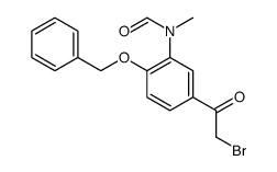 N-[5-(2-bromoacetyl)-2-phenylmethoxyphenyl]-N-methylformamide结构式