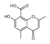 7-Hydroxy-2,5-dimethyl-4-oxo-4H-1-benzopyran-8-carboxylic acid Structure